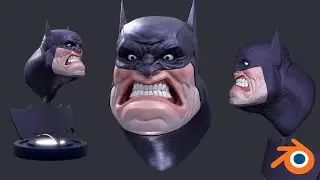 Modeling BATMAN angry in Blender