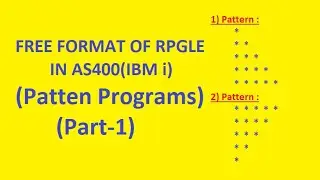 Left Upper & Left Down Patten Programs | Part - 1| RPGLE Free Form in AS400 (IBM i) | VCP Technology