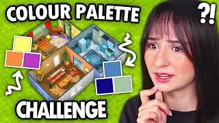 Every room is a RANDOM COLOUR PALETTE build challenge in The Sims 4!