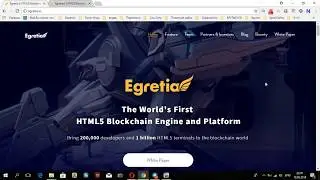 Обзор ico Egretia - платформа для игровой индустрии