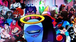DOUBLE KILL  but Every Turn a Different Character Sings (FNF DOUBLE KILL but Everyone Sings It)