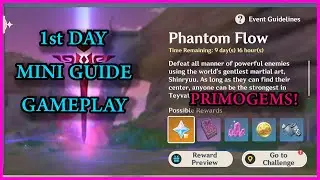 Phantom Flow Day 1 Shoden | Okuden Mini Guide and Gameplay | Genshin Impact