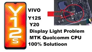 VIVO Y12S DISPLAY LIGHT PROBLEM / Vivo Y12s Y20 display Light solution Water Damage