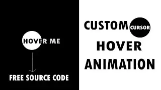 Custom Cursor Hover Animation | coding bd