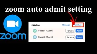 zoom meeting auto admit participants setting