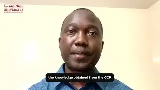 Samba Sidibe shares his experience during EC-Council University's Graduate Certificate Program