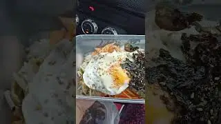 KOREAN BIBIMBAP DELICIOUS 😋 #shortsyoutube #asmr #koreanfood #bibimbap #trendingshorts