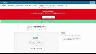 Import CSV files or Google Sheets into MySQL
