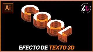 Como hacer un EFECTO de TEXTO 3D en Illustrator