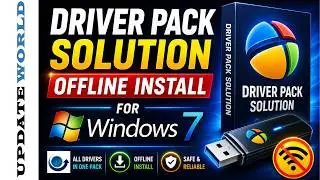 Driver Pack Solution Offline Install for Windows 7 | Using USB/Pendrive || Install Windows 7 Drivers