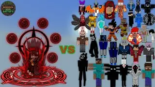 Hyphoros vs Random Op Broken Bosses | Minecraft Bedrock | MobBattle | Part 2