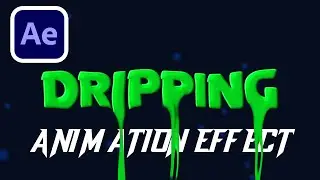 DRIPPING TEXT ANIMATION In Adobe After Effects Tutorial