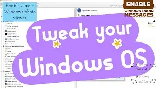 Tweak your Windows 11/10/8/7 OS | Disable Ads on Windows | Windows photo viewer | தமிழ்