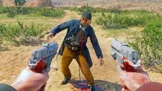 [4K] Modern Weapon Gameplay #10 (Marlorian, UZI, AK-47, Benelli...) - Red Dead Redemption 2