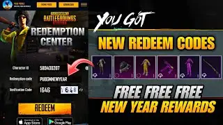 🔴 PUBG MOBILE 3 NEW REDEEM CODES | FREE NEW YEAR REWARDS IN PUBG MOBILE | NEW YEAR REDEEM CODES