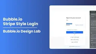 Bubble.io Mini Course - [PART 3] Stripe Style Login