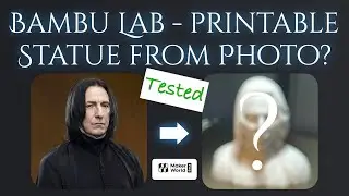 Trying out bambu labs new 'make my statue' on Makerworld - 3d printable satue from image in seconds?