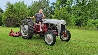 6' finish mower on 8n tractor