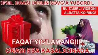 MUSOFIR O'G'IL ONASIGA SOVG'A YUBORDI ONA ESA SHIFOHONADA... MUSOFIRNING ONASI, BU MENING ONAM