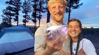 Herkimer Diamond 💎 Struck It Rich 💰 7 Months Living In A Tent! (Part 1) | Rockhounding Near Me