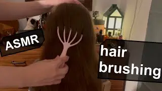 asmr hair brushing