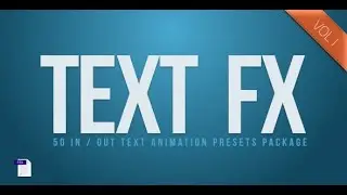 Text Fx Vol 1 by Darkpulse || After Effects Template || VideoHive
