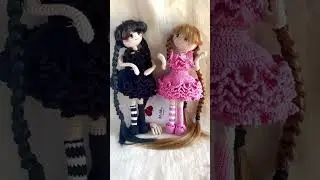 Wednesday Addams amigurumi #mmihacrochet #amigurumi #papusicrosetate #wednesdayaddams