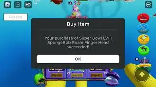 Sniping “Super Bowl LVlll SpongeBob UGC Item”