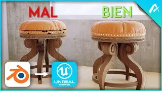 Como Exportar Archivos de BLENDER 2.8+ a Unreal Engine 4 || Uv Maps || EXVIA STUDIO