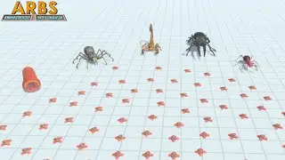 Giant Invertebrates Vs 100 Land Mines |Animal Revolt Battle Simulator