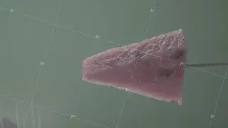 Watermelon rotating with loop on green screen for chroma key