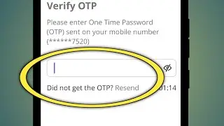 did not get the otp? resend 