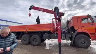 Передача КамАЗа 43118 с кму Horiong 216 постоянным клиентам в г. Нижний Новгород
