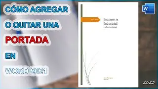 ✅ COMO AGREGAR UNA PORTADA 📄 EN WORD 2021✍️ | Y COMO QUITAR ❌ UNA PORTADA DE WORD 2021 📄👌