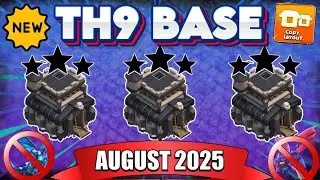 UNBEATEN TH9 WAR / TROPHY / CWL BASE || TH9 BASE 2025 ||TOP 5 TH9 ANTI 3 STAR || CLASH OF CLANS