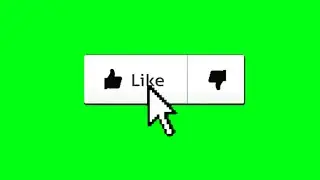 Animated Youtube Like Button - Green Screen Overlay !