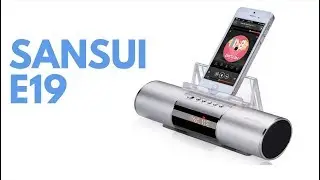 Sansui E19 - Portable Speaker / LED Clock Display / Phone Holder
