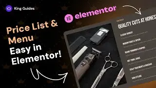 How to Create Price List & Menu Easy in Elementor for Free? - King Addons for Elementor