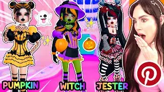 Testing Viral PINTEREST HALLOWEEN Outfit Hacks In Dress To Impress