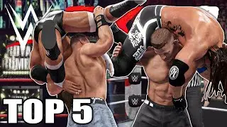 JOHN CENA'  TOP 5 GREATEST WINS | WWE 2K22