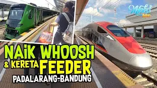 Take the WHOOSH Fast Train and FEEDER Train from Padalarang to Bandung