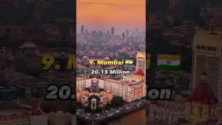 Top 10 Most Populated Cities In The World 2023🌍|#shorts #population #viral #short
