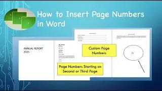 Page Numbers in Word: Specific Page and Custom Page Number