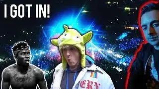 Sneaking In To The KSI VS LOGAN PAUL Fight