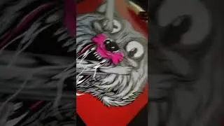 vector wolf eating measuring tool
