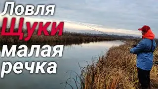 Ловля щуки на сказочно-красивой малой речке. Рыбалка на джиг осенью. Лучшая приманка для щуки.