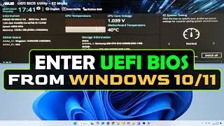 How To Enter UEFI BIOS From Windows 10/11 With A Command Line. No BIOS Key!!! No WinRE!!!
