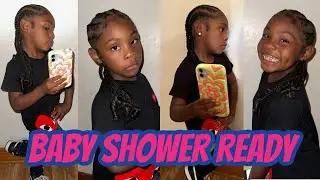 GET STITCHED WITH BRIELLE | BABY SHOWER READY 💙💗 #labkidz #stitchbraids #viral