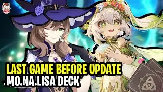 Lisa Before The Update Buff.. MoNa Lisa Deck | Genshin TCG