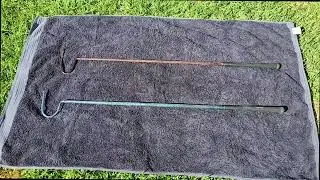 Venom Gear customized snake hooks with shed skin.